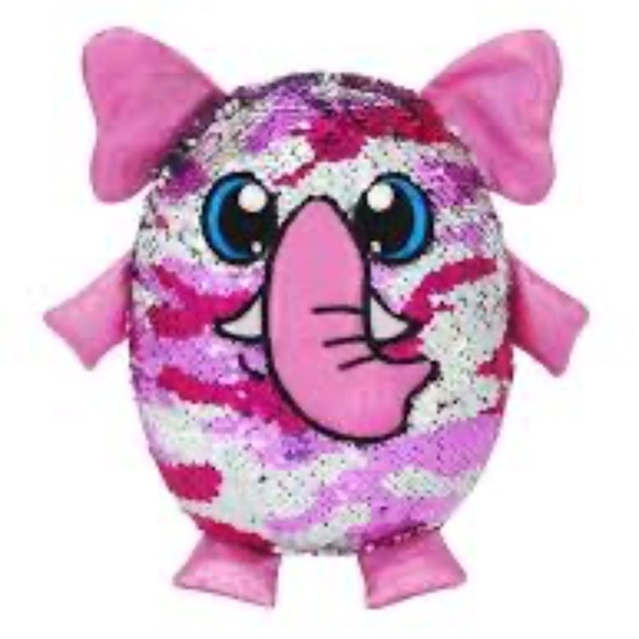 Shimmeez 8" Marco Elephant Sequin Plush - Picture 1 of 5